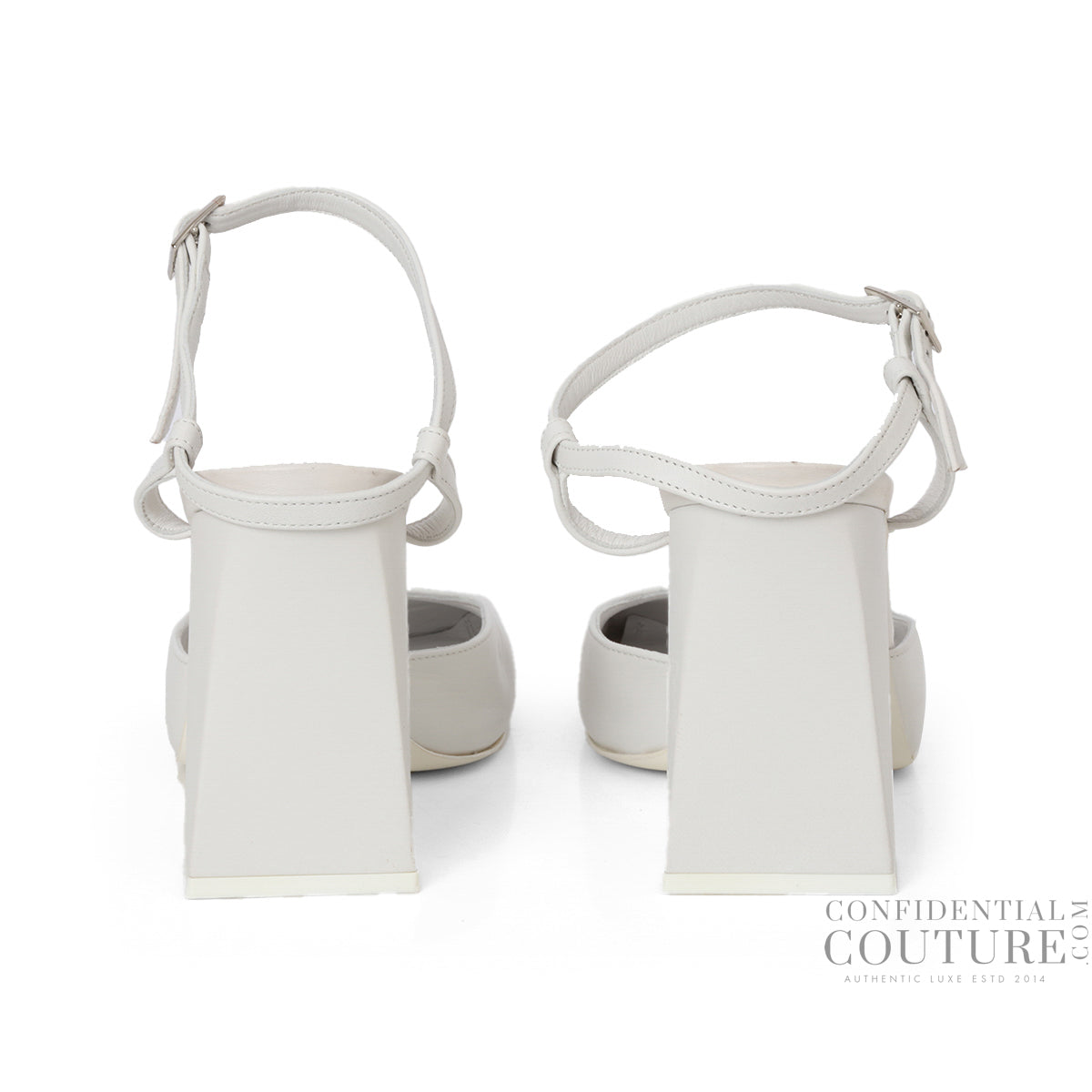 Charlotte Nappa White Pumps EU 39.5 | UK 7 | US 9.5