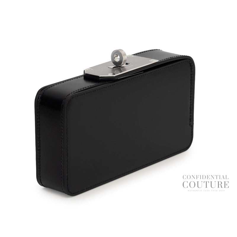 Sanglons Veau Box Noir Clutch | 2026