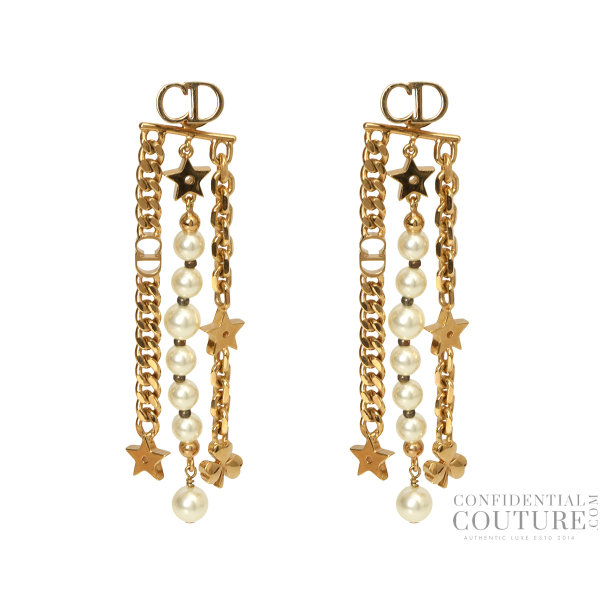 Tribals Danseusse Etoile Star & White Beads Long