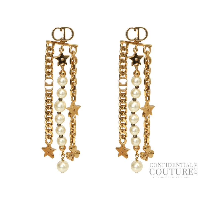 Tribals Danseusse Etoile Star & White Beads Long
