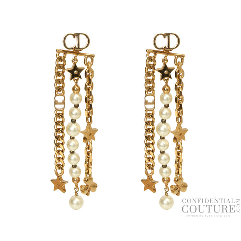 Tribals Danseusse Etoile Star & White Beads Long