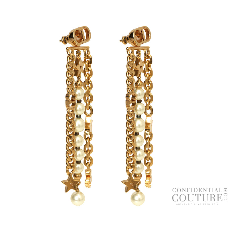 Tribals Danseusse Etoile Star & White Beads Long