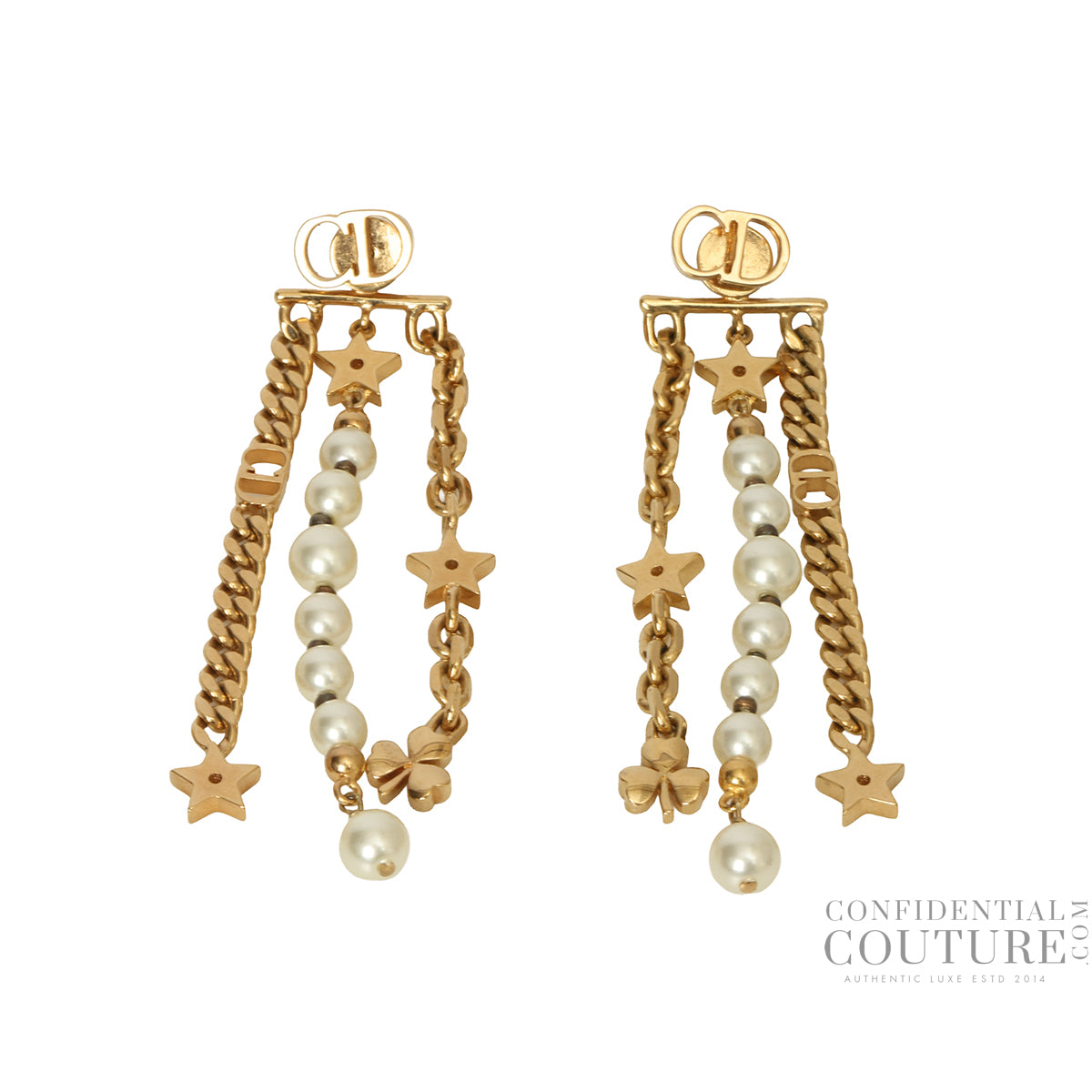 Tribals Danseusse Etoile Star & White Beads Long