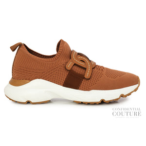 Sport Run 54C Tan Calzino Catena Pelle Sneakers EU 39 | UK 6 | US 9
