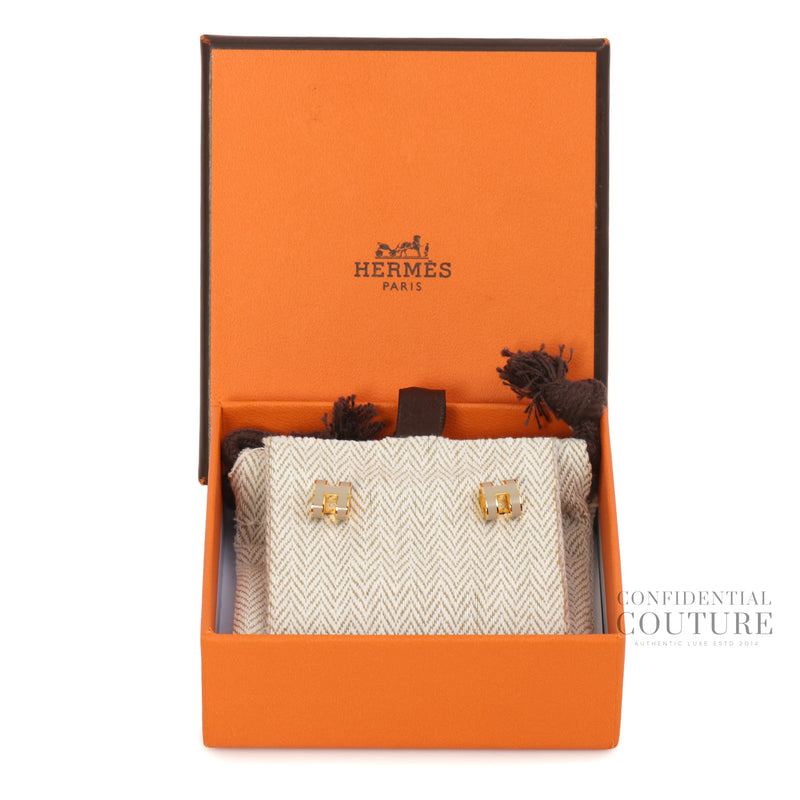 Marron Glacé Mini Pop H Earrings