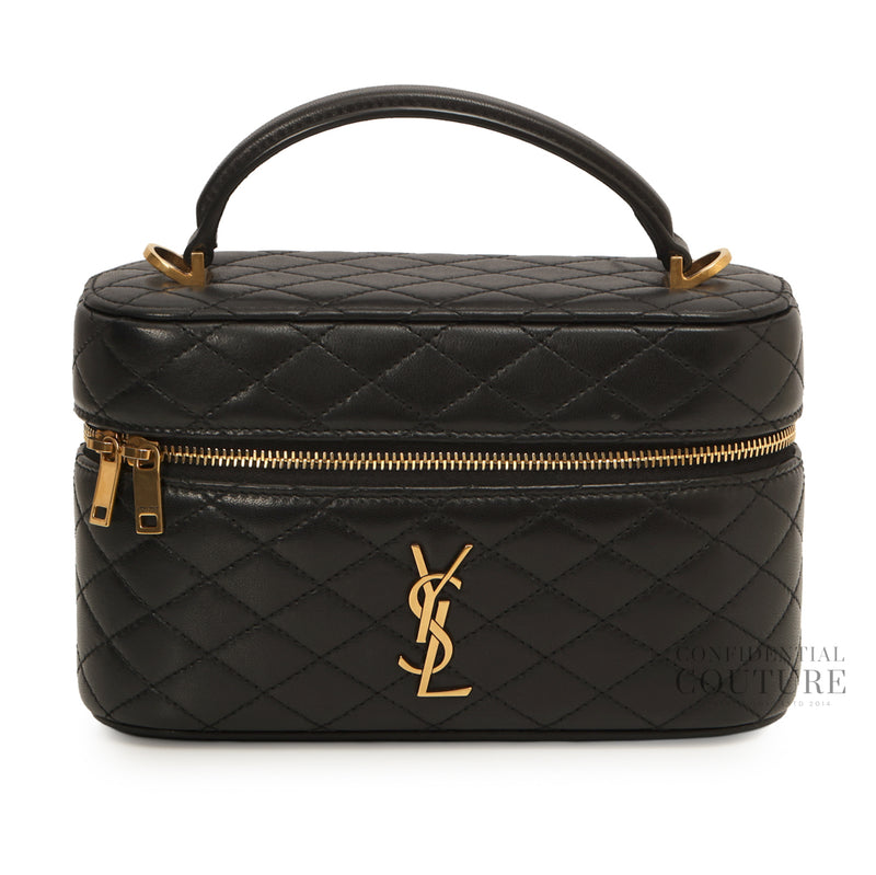 Medium Gaby Vanity Black Lambskin Bag