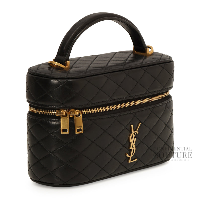 Medium Gaby Vanity Black Lambskin Bag