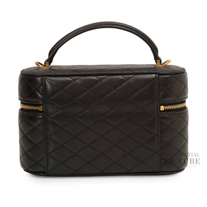 Medium Gaby Vanity Black Lambskin Bag