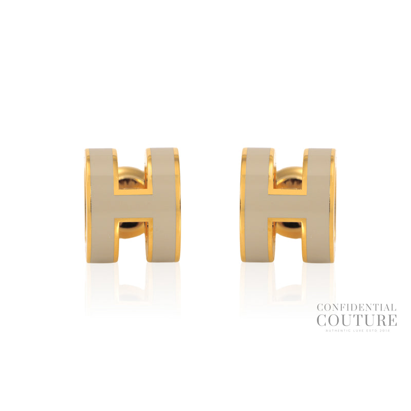 Marron Glacé Mini Pop H Earrings