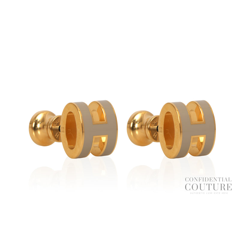 Marron Glacé Mini Pop H Earrings