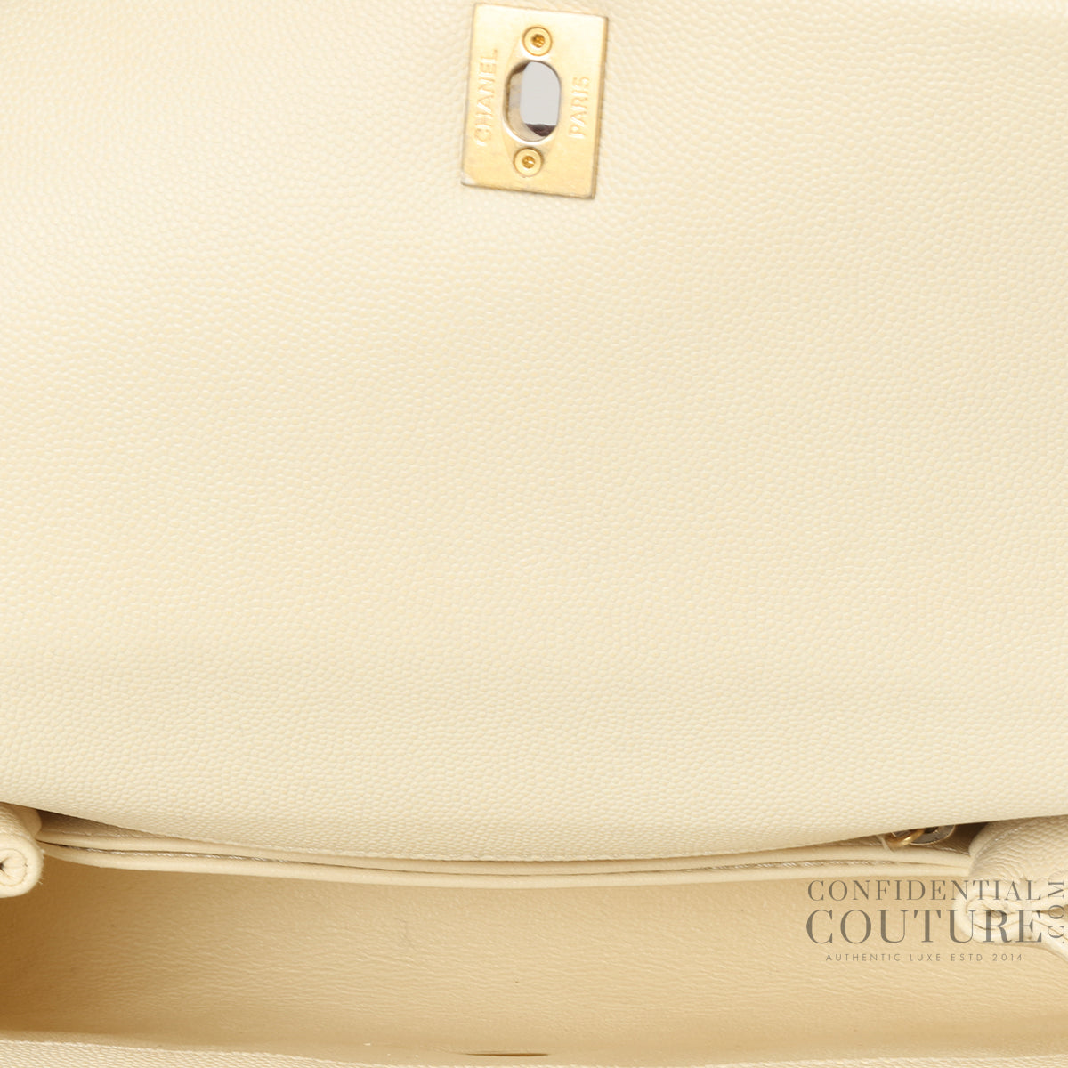 Off white/Burgundy Quilted Caviar Leather Mini Coco Handle Bag