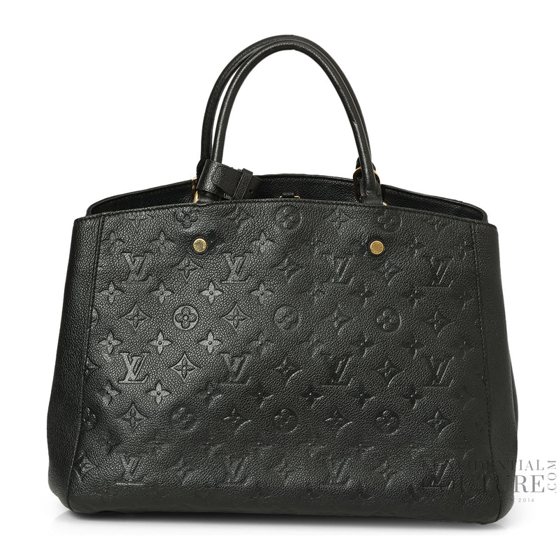 Black Monogram Empreinte Montaigne MM Bag
