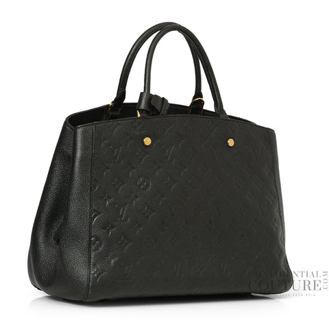 Black Monogram Empreinte Montaigne MM Bag