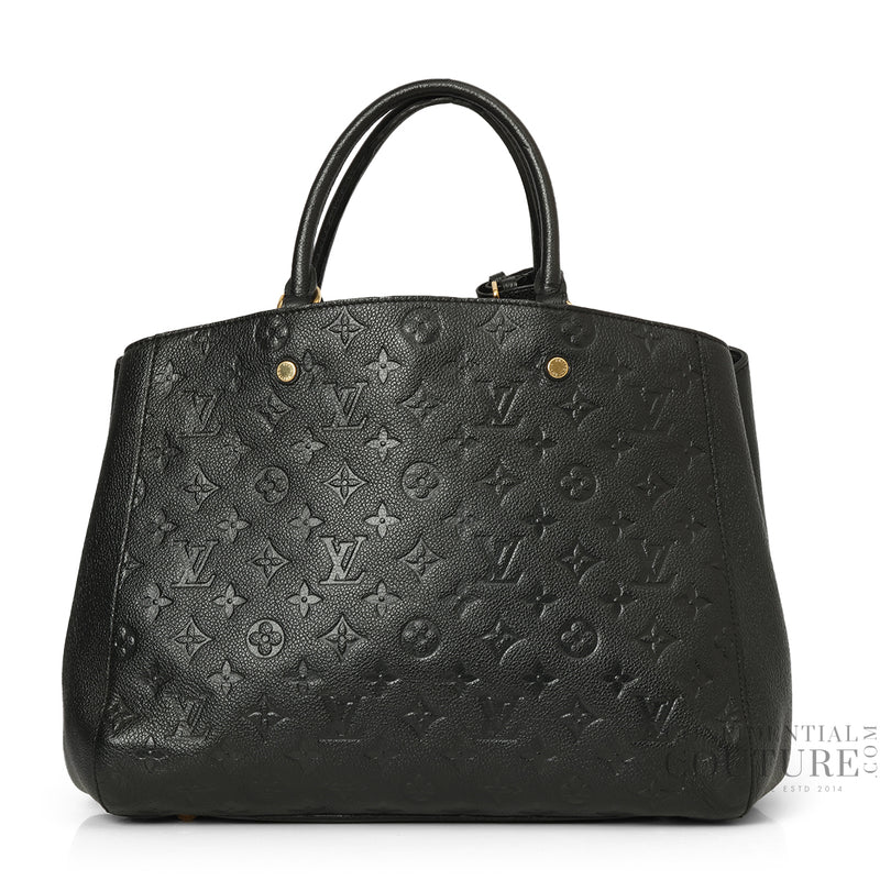 Black Monogram Empreinte Montaigne MM Bag