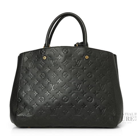 Black Monogram Empreinte Montaigne MM Bag