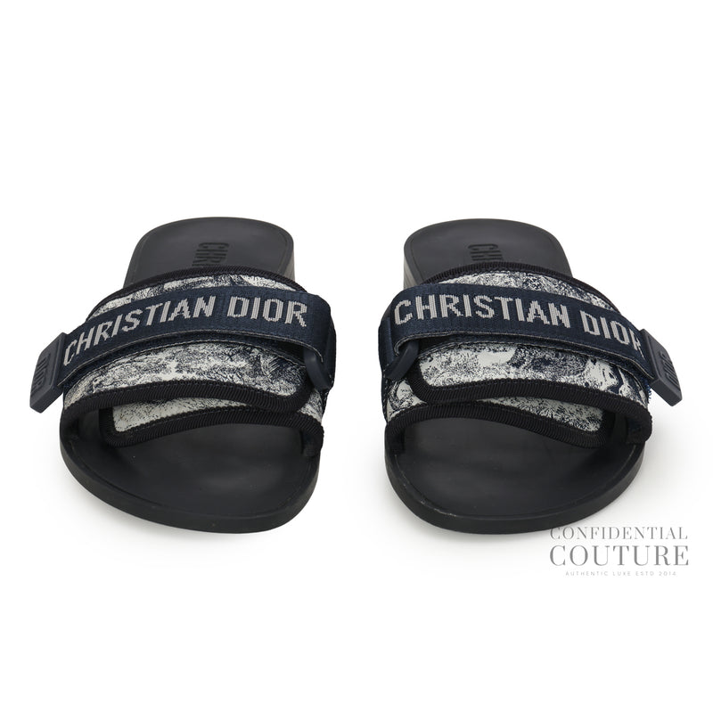 (r)evolution Navy/White Slides | EU 38 | US 8 | UK 5