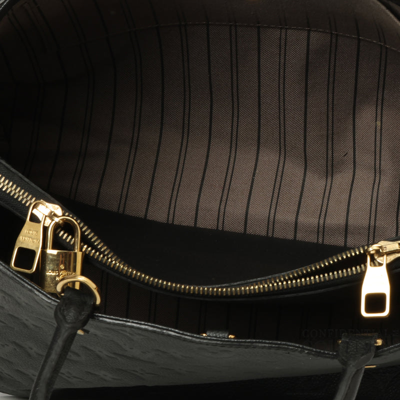 Black Monogram Empreinte Montaigne MM Bag