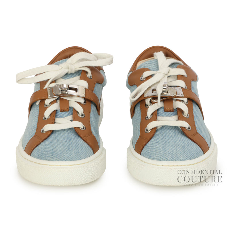 Light Blue/Tan Canvas Day Sneakers EU 36 | US 5.5 | UK 3.5