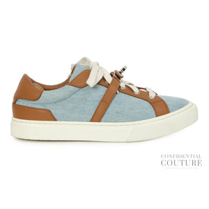 Light Blue/Tan Canvas Day Sneakers EU 36 | US 5.5 | UK 3.5