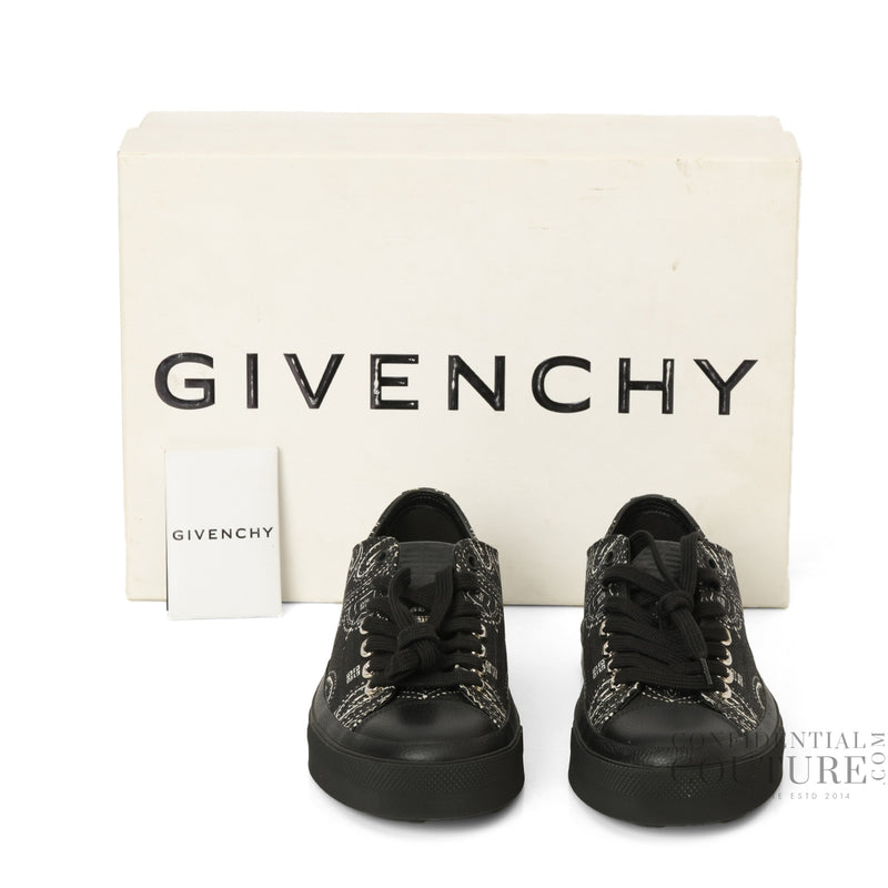 City Low-top In 4g Bandana Black White Size 41