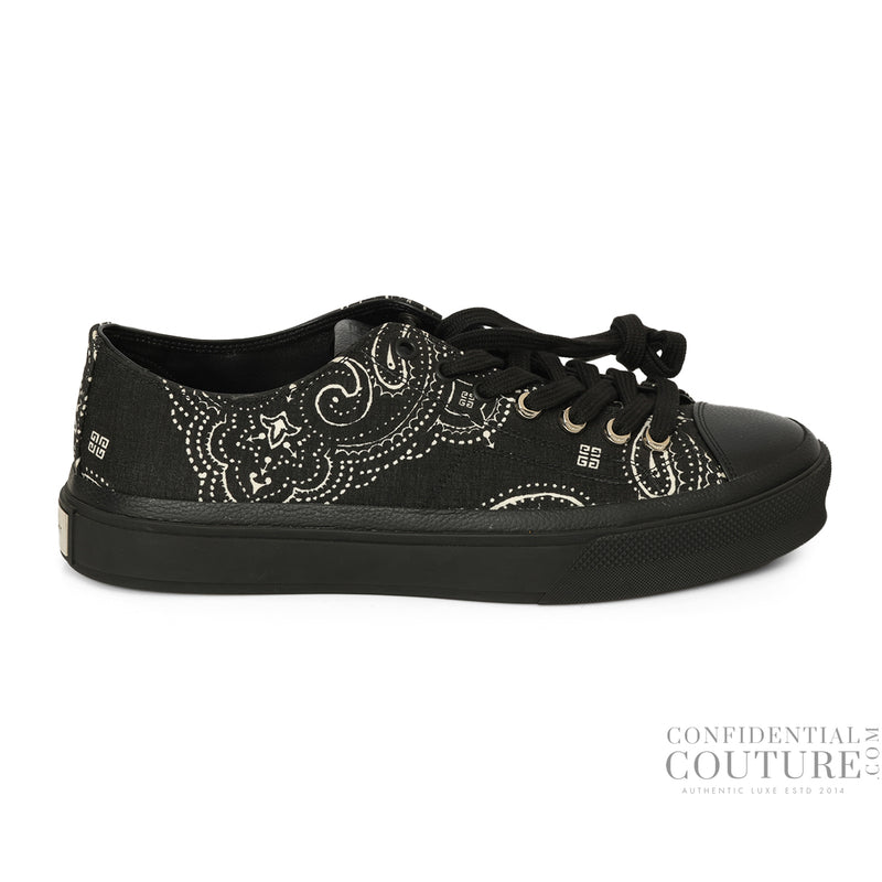 City Low-top In 4g Bandana Black White Size 41