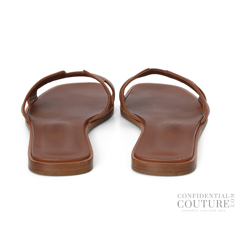 Women pre loved Hermes Gold Oran Sandal EU 39.5 | UK 6 | US 9
