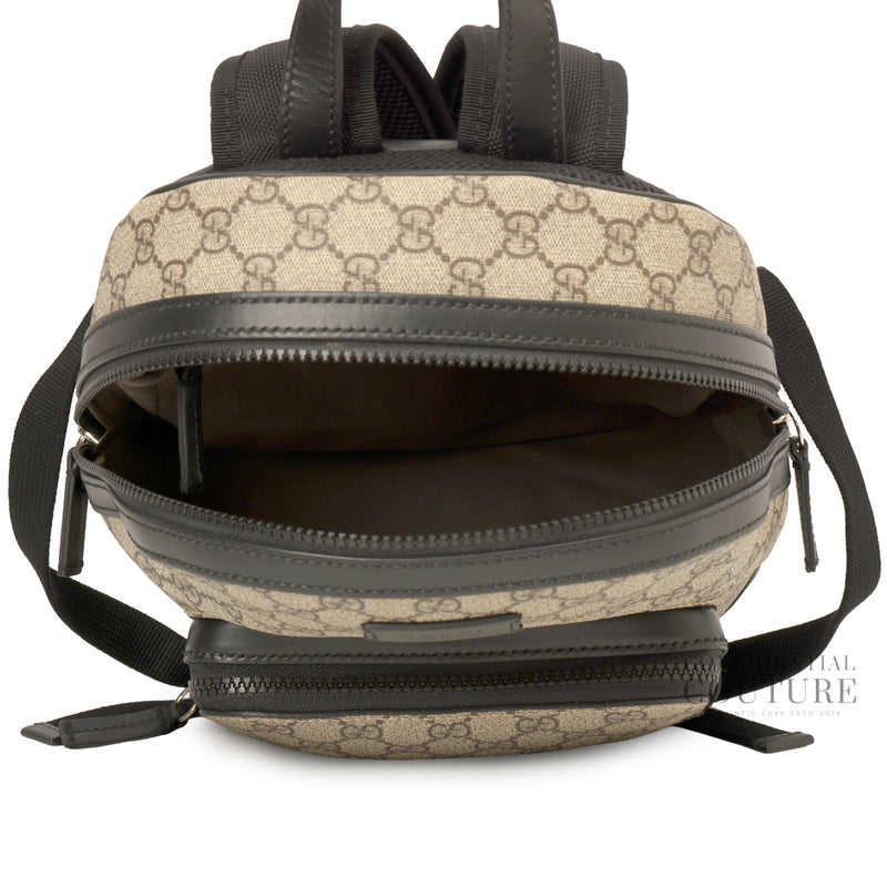 Beige GG Coated Canvas Supreme Backpack Bag