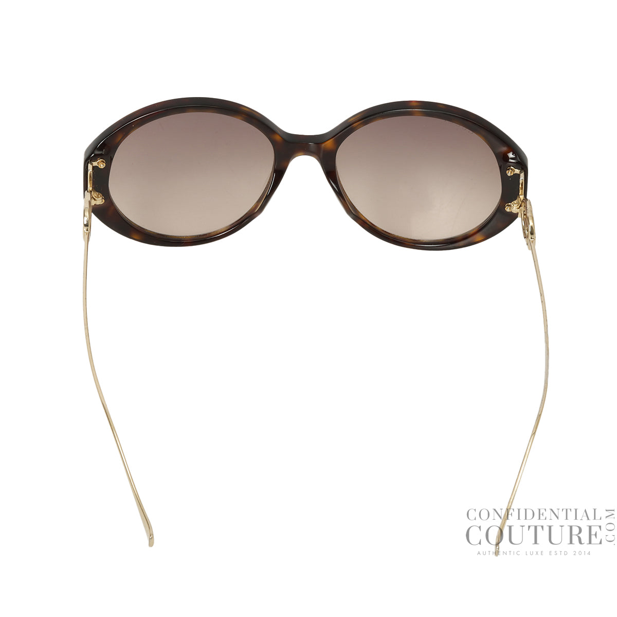 GG Intelocking Tortoise Shell Round Sunglasses For Women