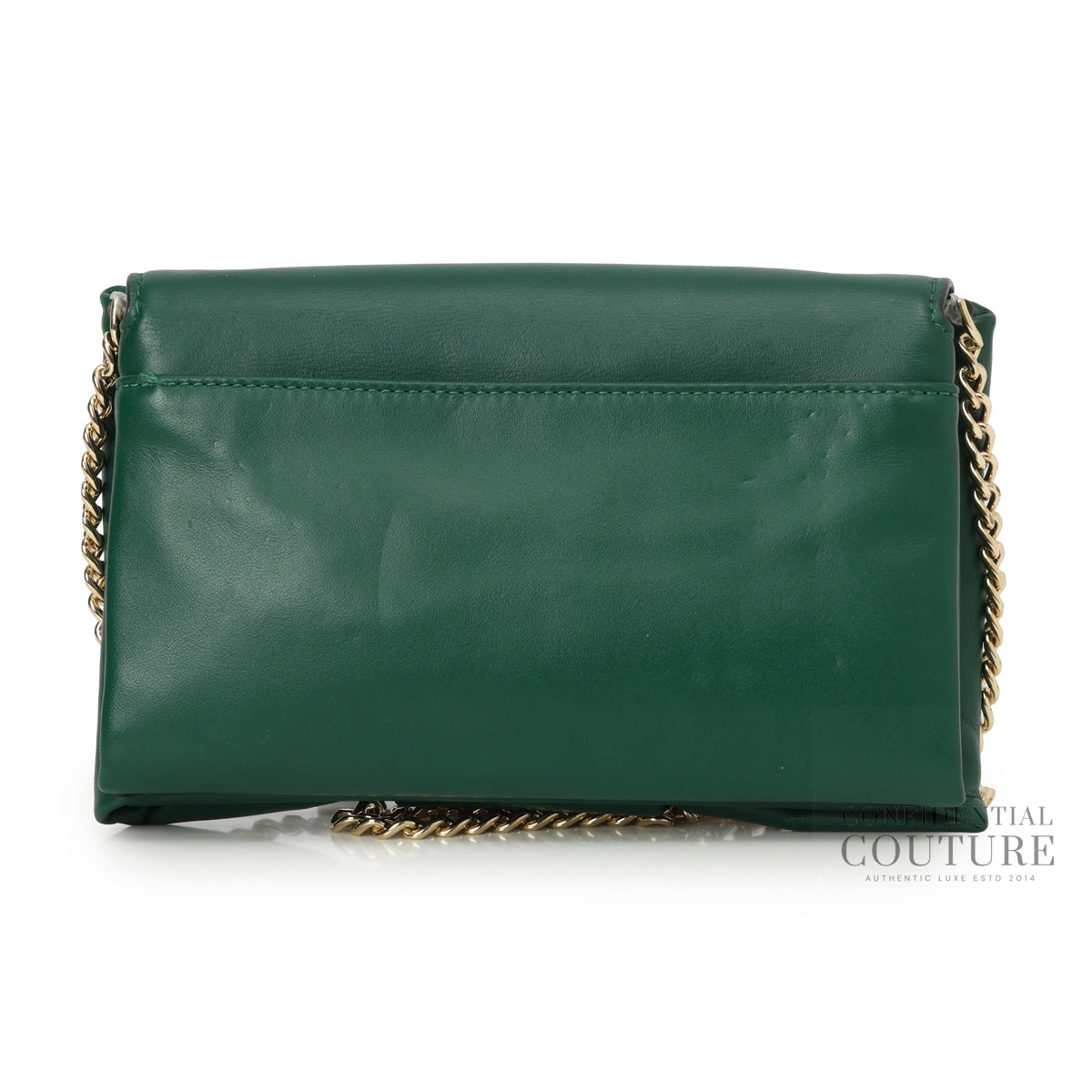 Millie Bow Flap In Deep Jade Crossbody bag