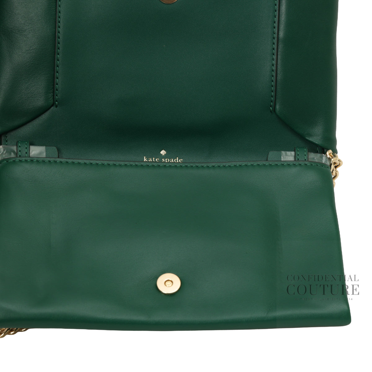 Millie Bow Flap In Deep Jade Crossbody bag