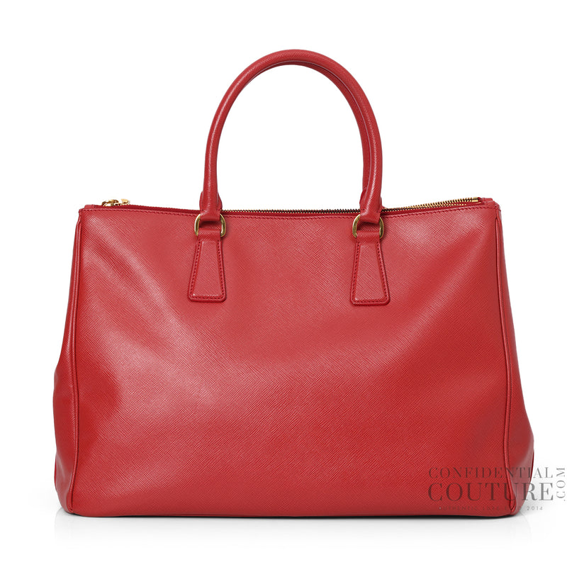 Red Galleria Large Saffiano Leather Bag