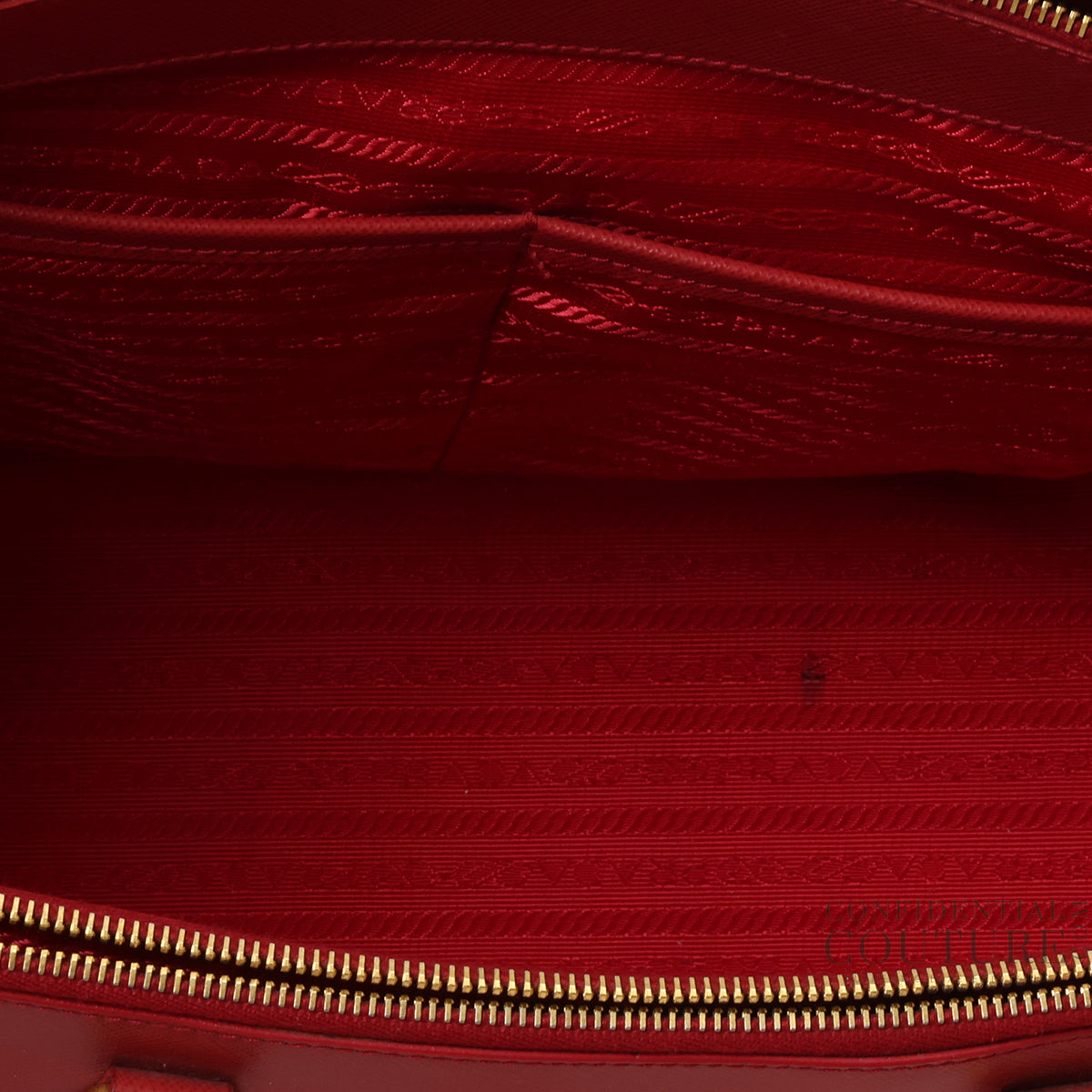 Red Galleria Large Saffiano Leather Bag