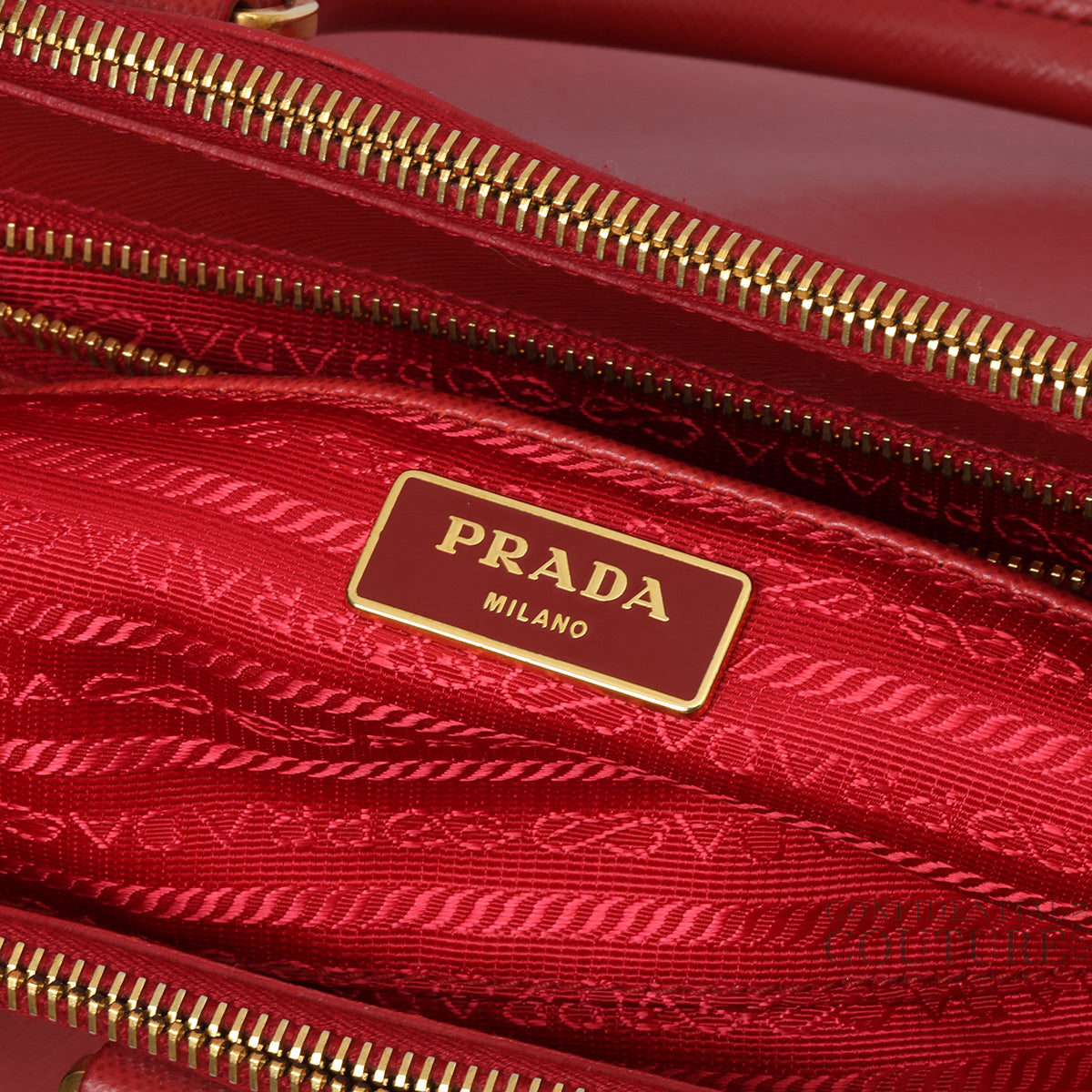 Red Galleria Large Saffiano Leather Bag