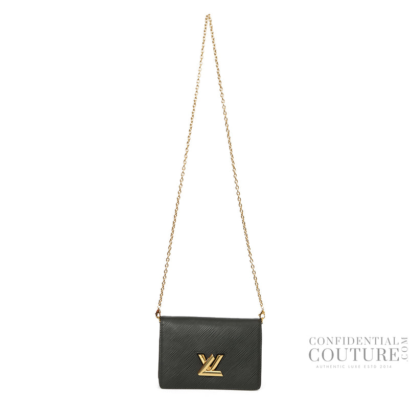Black Twist Wallet On Chain Bag