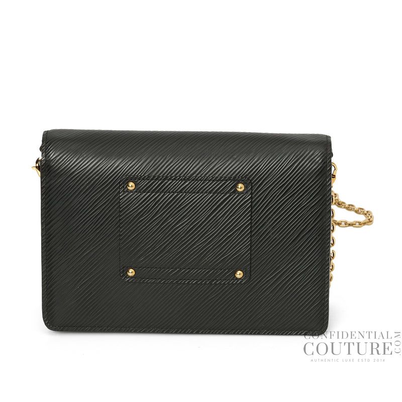 Black Twist Wallet On Chain Bag