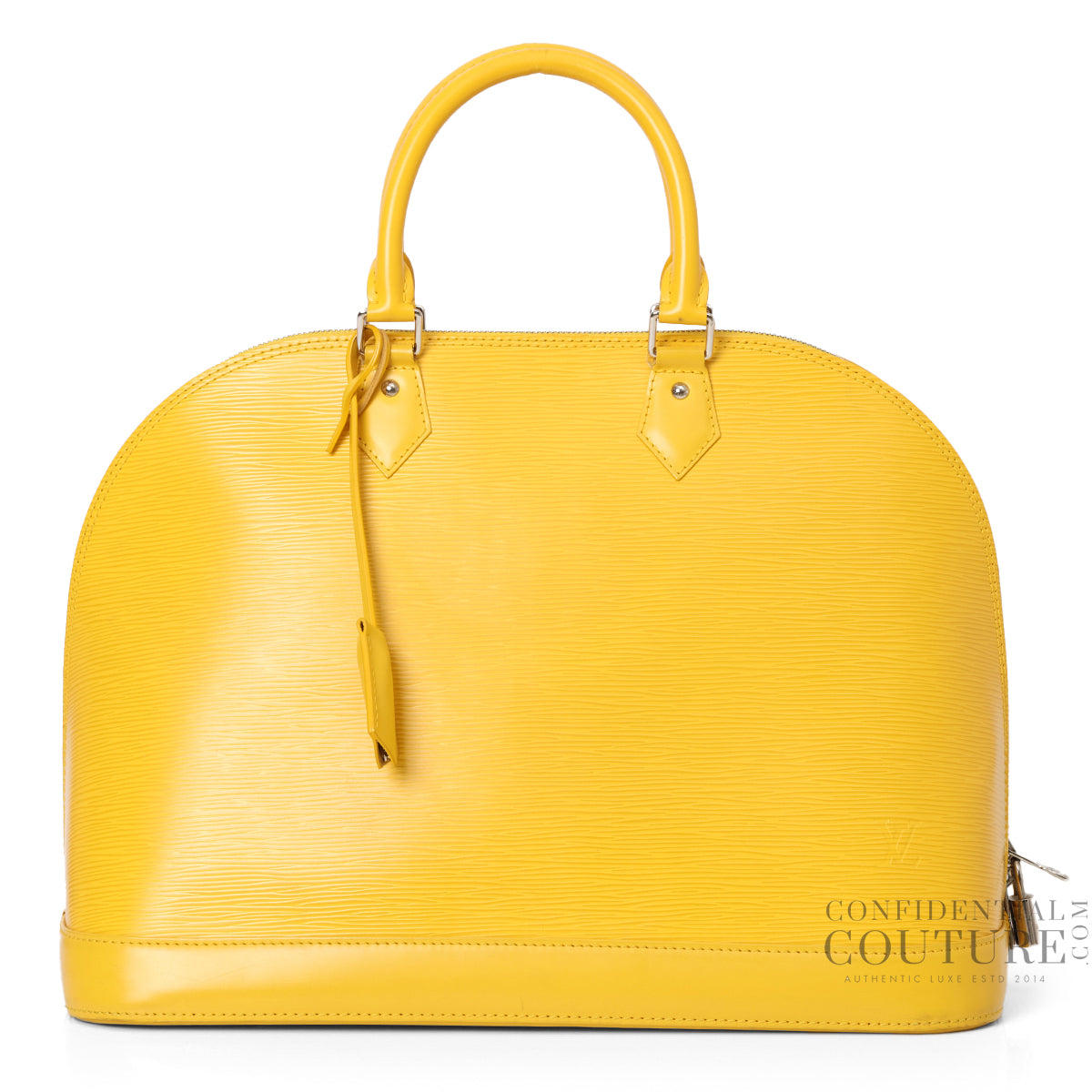 Yellow Epi Leather Alma GM Bag