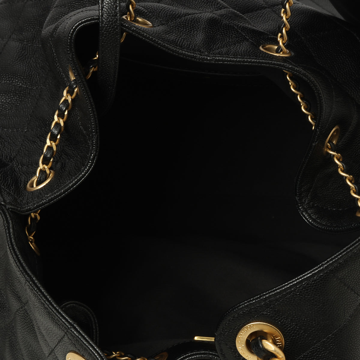 25 Black Medium Grained Calfskin Handbag