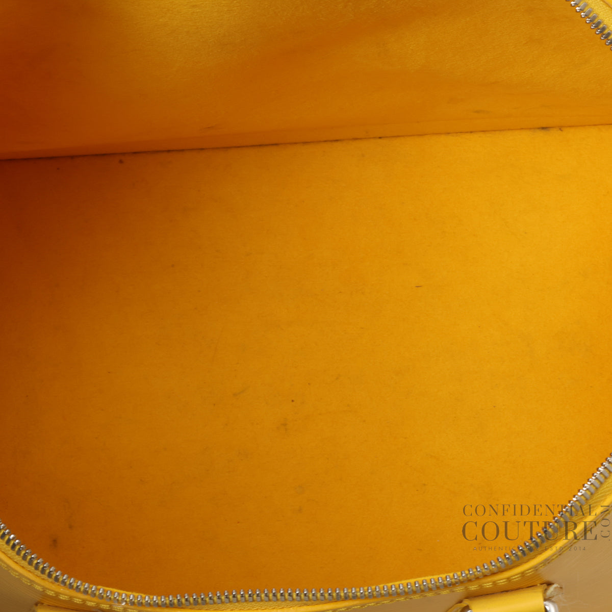 Yellow Epi Leather Alma GM Bag