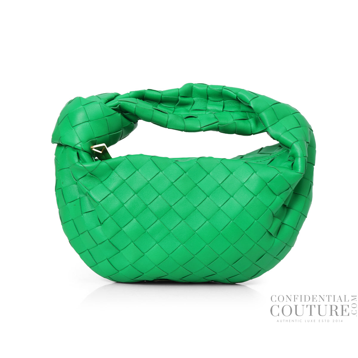 Green Jodie Braided Mini Hobo Bag