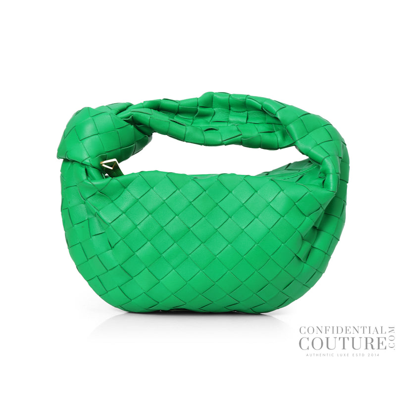 Green Jodie Braided Mini Hobo Bag