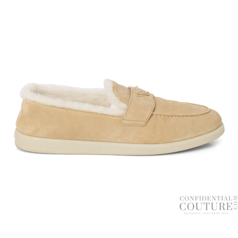 Desert St Tropez Suede & Shearling Loafers EU 39 | UK 5 | US 6