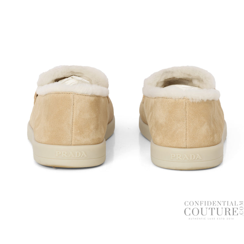 Desert St Tropez Suede & Shearling Loafers EU 39 | UK 5 | US 6