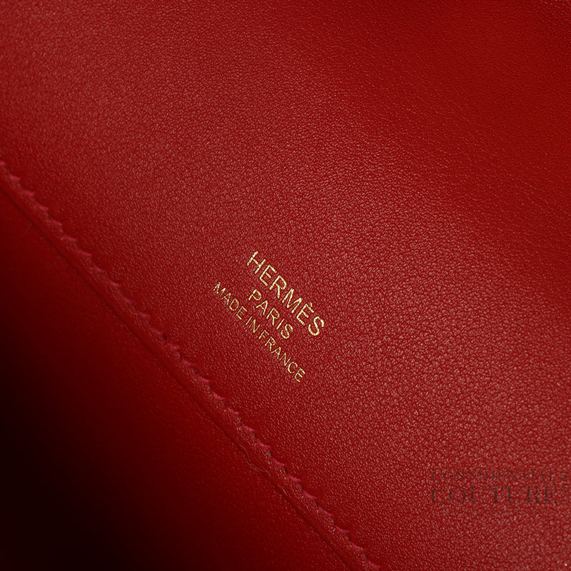 Kelly Cut Rouge Casaque Swift Gold Hardware