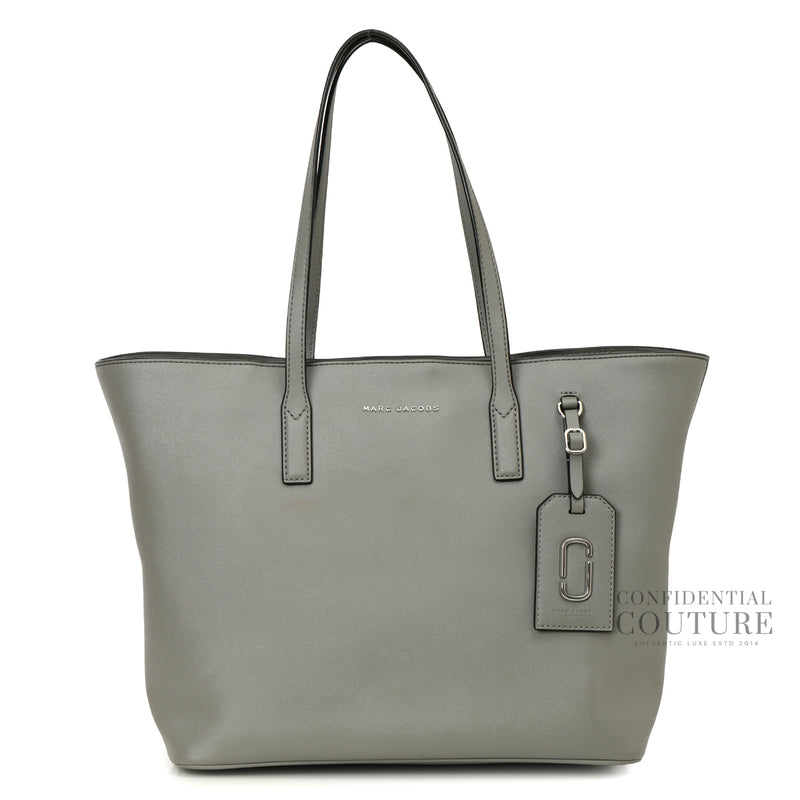 Marc Jacobs Grey Luggage Tag Tote Bag