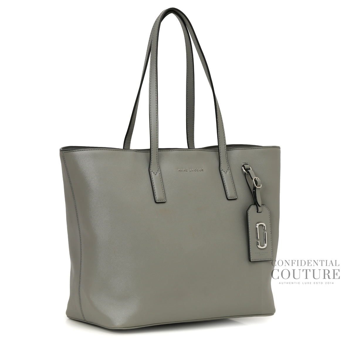 Grey Luggage Tag Tote Bag