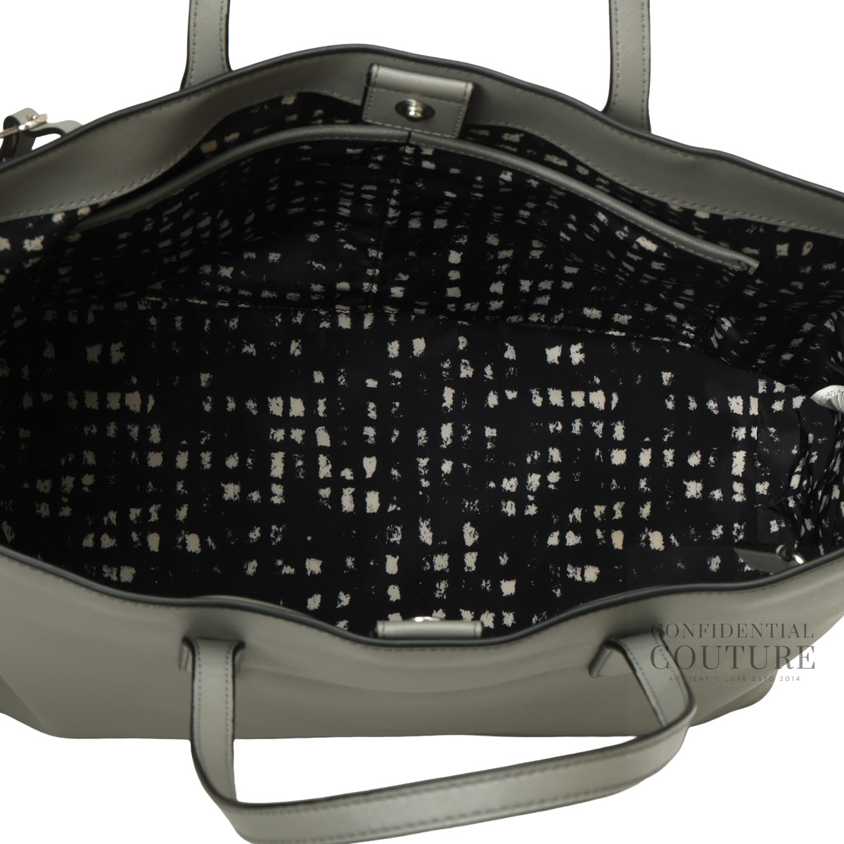 Grey Luggage Tag Tote Bag