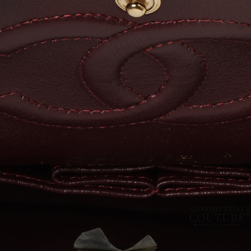 Black Classic Medium Double Flap Bag