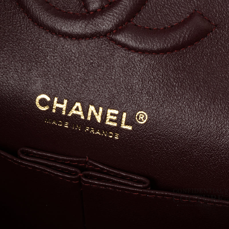 Black Classic Medium Double Flap Bag