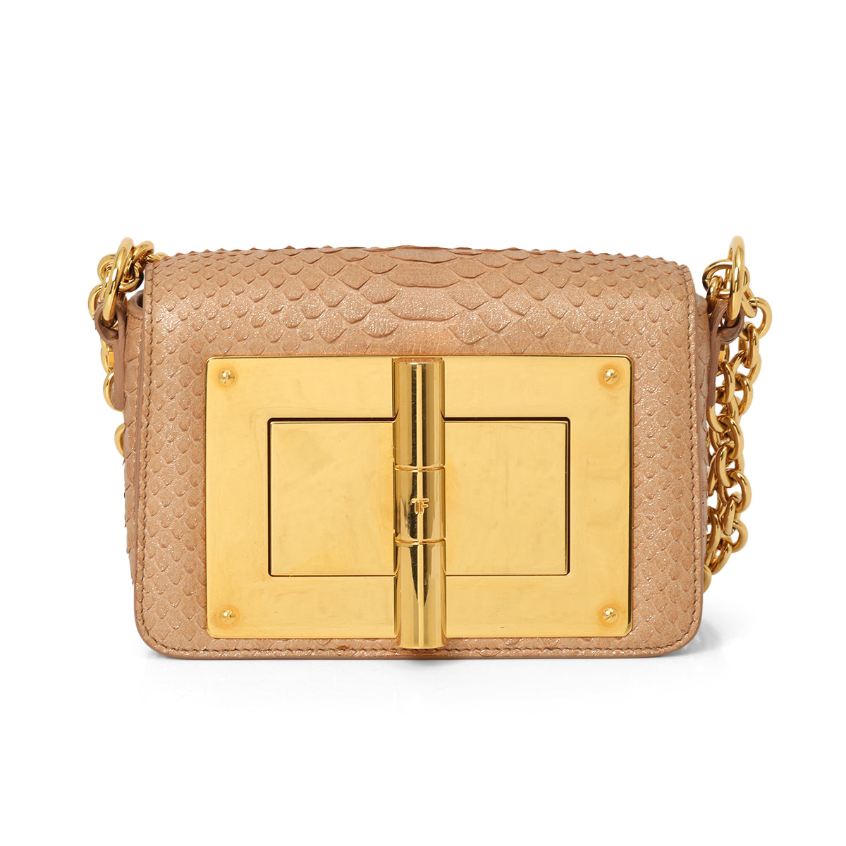 Natalia Pink Python Shoulder Bag