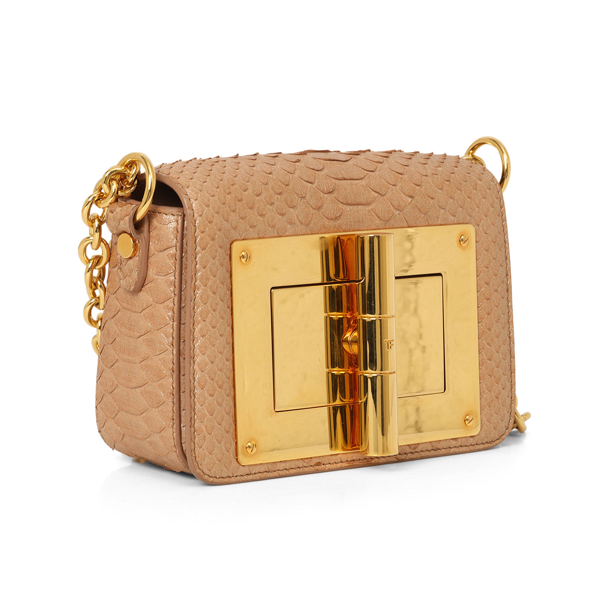 Natalia Pink Python Shoulder Bag